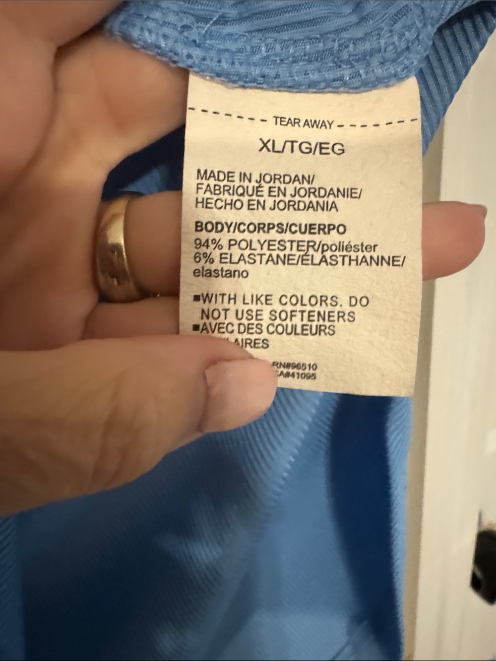 Under Armour Light Blue Ribbed Performance Tank Top - Picture 3 of 4